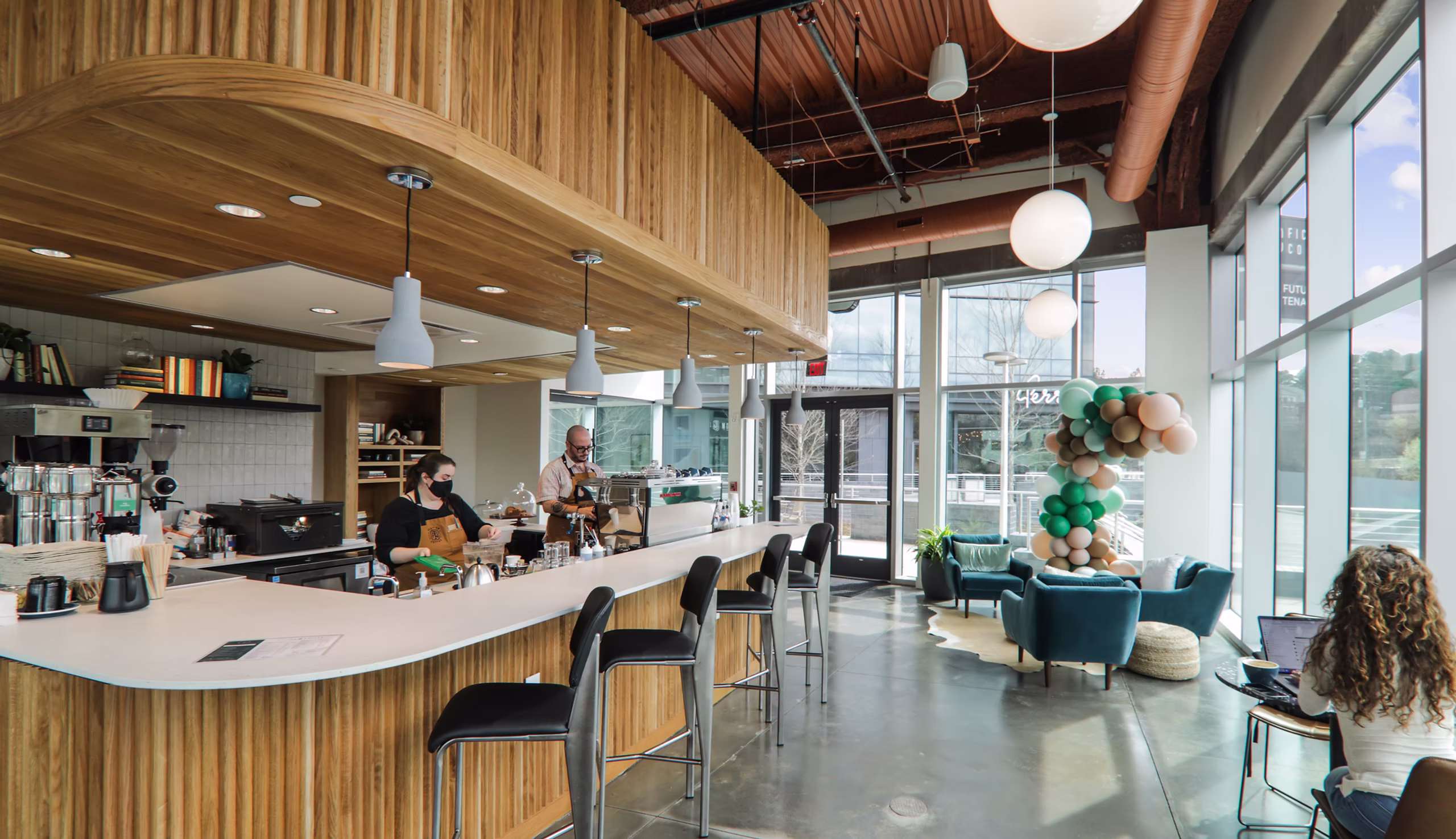 Inside a Fiction Coffee bar